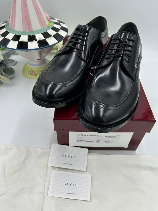 Men’s Gucci Derby Shoes. Size 10/fits 11 US.  Made in Italy. main image 10